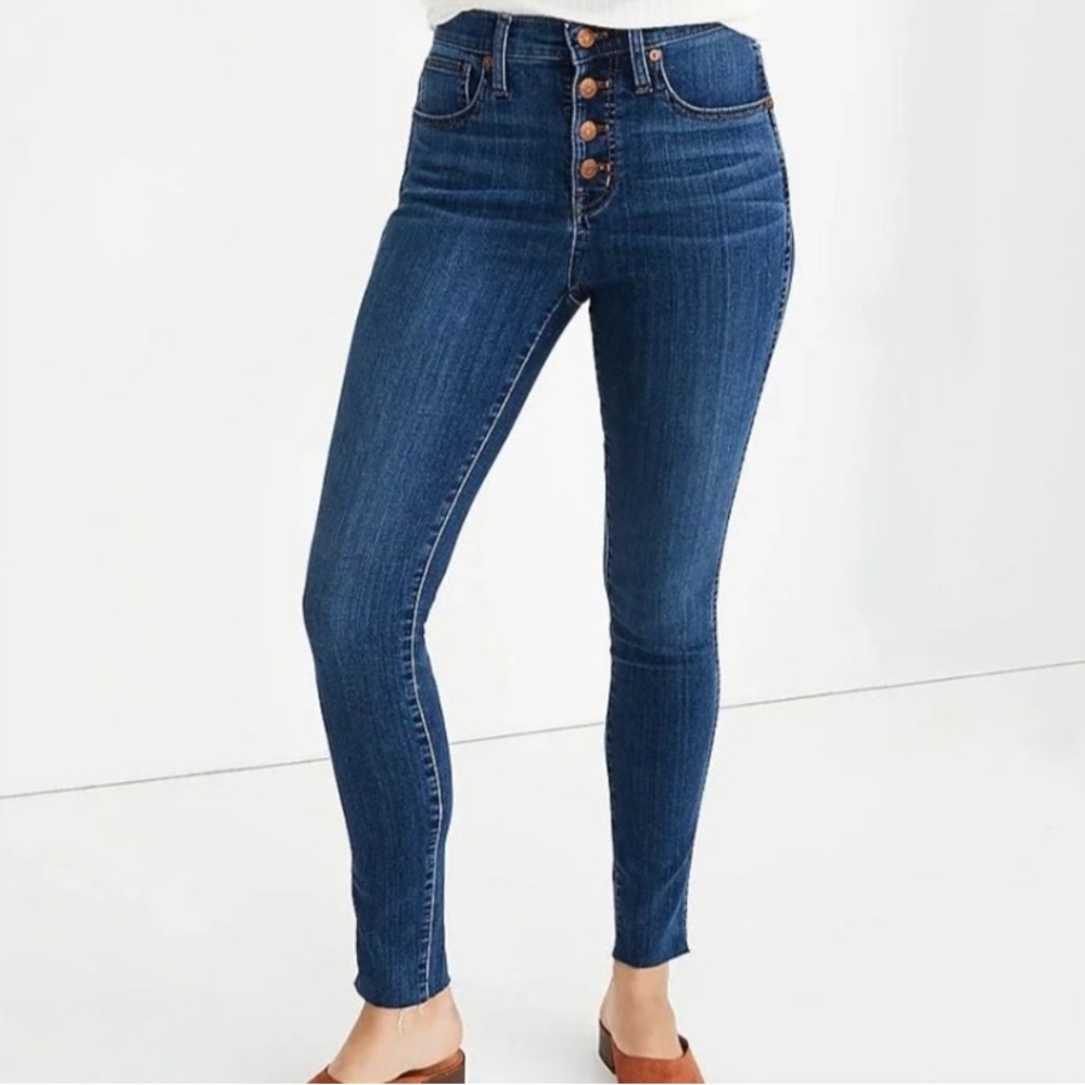 Worn once Women’s Madewell 10” High Rise Skinny Jeans Sz 30